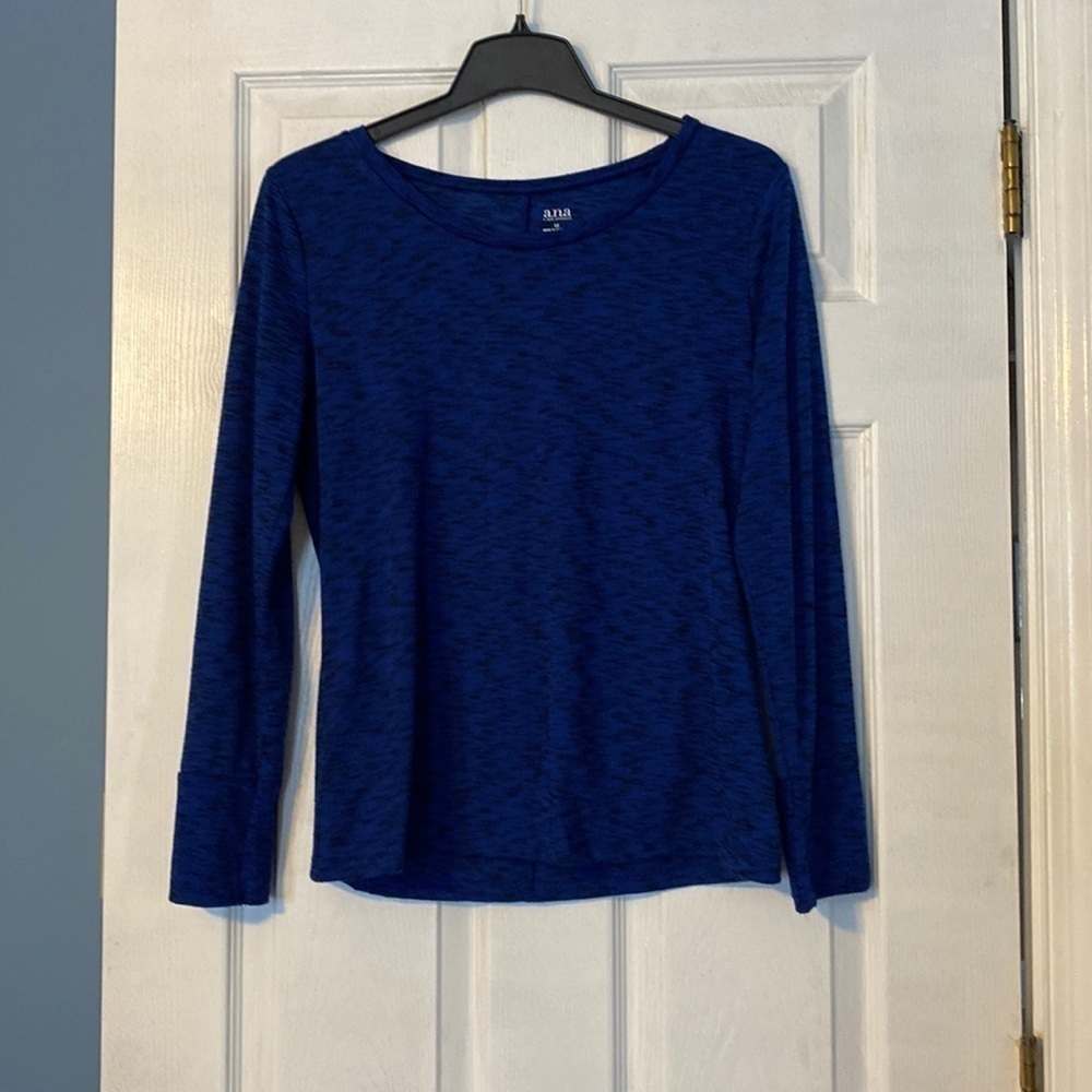 A.N.A womens long sleeve tee; size medium